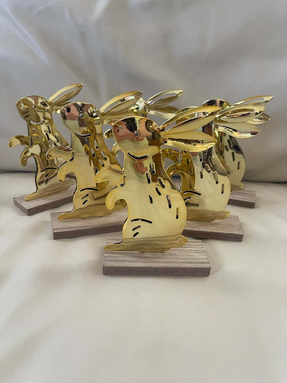 Target Easter 2022 Set Of 6 Golden Metal Easter Bunny